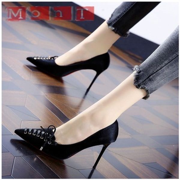 2020 spring and autumn new fashion all-match high heels stiletto pointed toe large size with heel single shoes women, Black
2020 spring and autumn new fashion all-match high heels stiletto pointed toe large size with heel single shoes women, Black