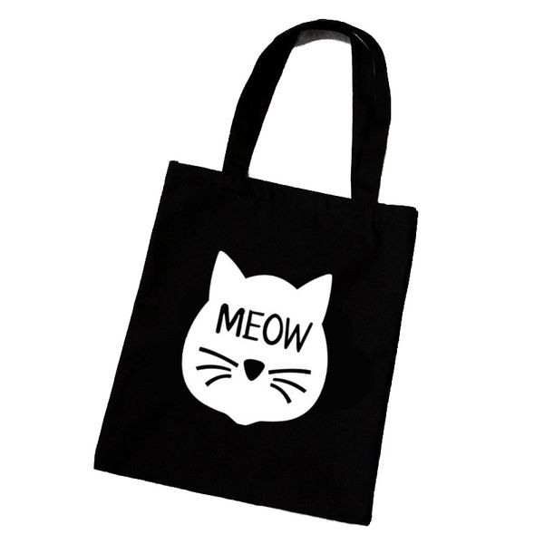 female canvas beach bag cartoon cat printed casual tote women handbag daily use shoulder shopping bags black bolsos mujer
female canvas beach bag cartoon cat printed casual tote women handbag daily use shoulder shopping bags black bolsos mujer