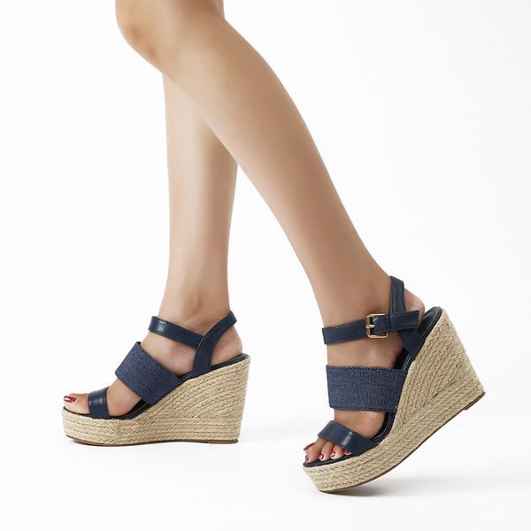sandal woman 2020 blue platform sandals women punk gladiator sandals casual wedge heels summer rope hight heels, Black
sandal woman 2020 blue platform sandals women punk gladiator sandals casual wedge heels summer rope hight heels, Black