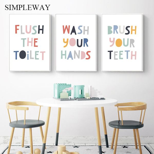 colorful baby nursery quotes poster funny print canvas art painting nordic kids decoration wall picture toilet bathroom decor
colorful baby nursery quotes poster funny print canvas art painting nordic kids decoration wall picture toilet bathroom decor