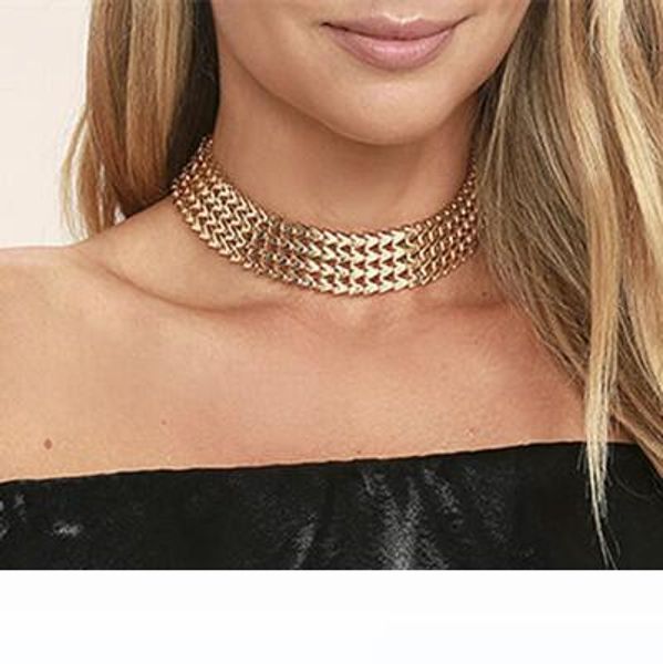 chic chockers for women 2017 new geometric v chain necklace girls 18k gold plated silver 100%alloy necklaces lady party necklaces 5pcs, Golden;silver
chic chockers for women 2017 new geometric v chain necklace girls 18k gold plated silver 100%alloy necklaces lady party necklaces 5pcs, Golden;silver