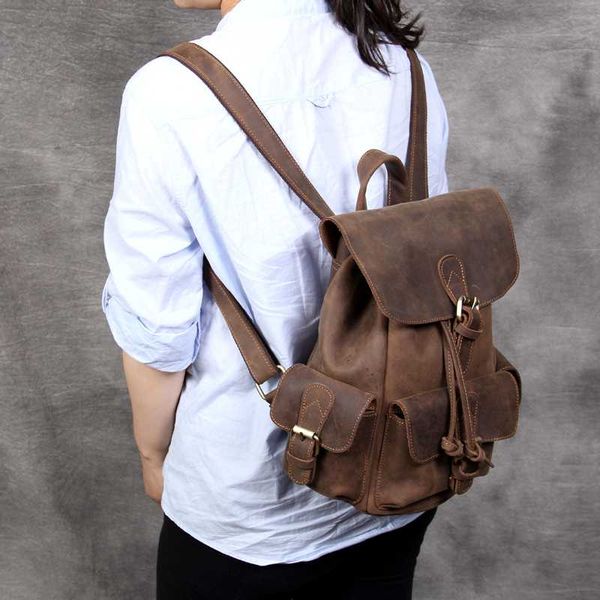 women backpacks vintage crazy horse leather rucksack for teenage girls school book bag daypack lapshoulder bag travel
women backpacks vintage crazy horse leather rucksack for teenage girls school book bag daypack lapshoulder bag travel