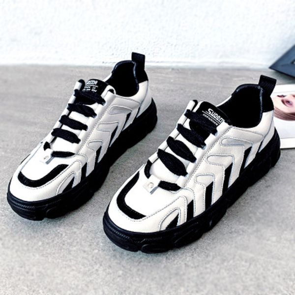 thick bottom white shoes women 2020 spring new lace up fashion round head casual sports shoes, Black
thick bottom white shoes women 2020 spring new lace up fashion round head casual sports shoes, Black