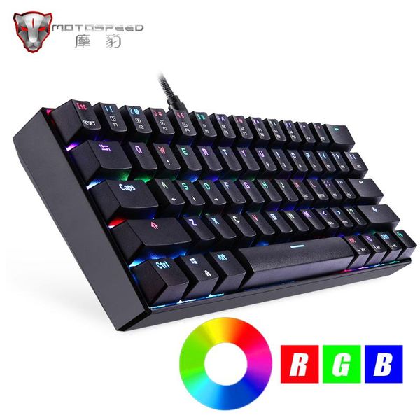 motospeed 61 gaming mechanical keyboard 61 keys usb wired rgb led backlight portable blue switches keyboard for computer gamer
motospeed 61 gaming mechanical keyboard 61 keys usb wired rgb led backlight portable blue switches keyboard for computer gamer