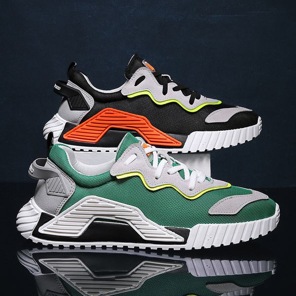 2020 new men's shoes breathable comfortable lace-up mesh casual trend fashion low-cut lace-up sports running shoes, Black
2020 new men's shoes breathable comfortable lace-up mesh casual trend fashion low-cut lace-up sports running shoes, Black