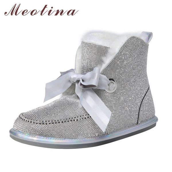 meotina snow boots женская обувь rhinestone bow flats короткие сапоги дамы круглый toe меховая подкладка голеностопного женщины зима серебро, Black
meotina snow boots женская обувь rhinestone bow flats короткие сапоги дамы круглый toe меховая подкладка голеностопного женщины зима серебро, Black