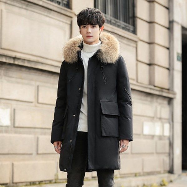 Hot-selling Mens designers winter jacket coats 2020 new European American mens down jacket winter jacket hooded fur collar bread cotton top, Black
Hot-selling Mens designers winter jacket coats 2020 new European American mens down jacket winter jacket hooded fur collar bread cotton top, Black