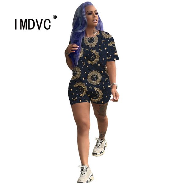 women's tracksuits european vintage fashion print short sleeve and 2 pieces set high street lady, Gray
women's tracksuits european vintage fashion print short sleeve and 2 pieces set high street lady, Gray