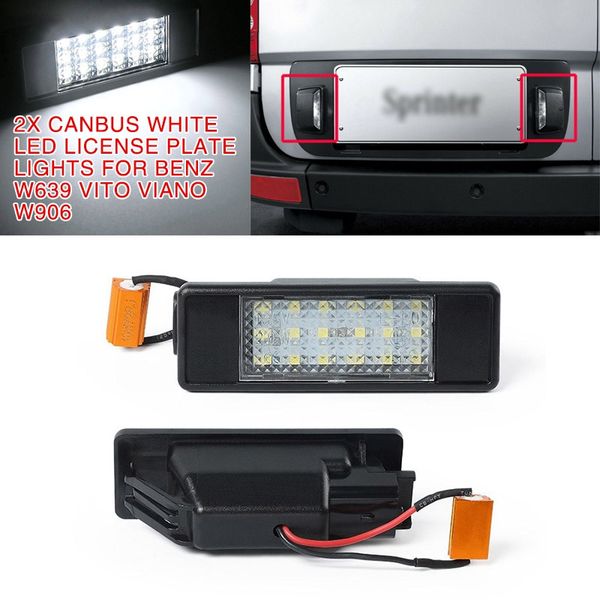 pcmos 2pcs/set canbus white led license plate lights for w639 vito viano w906 sprinter car decorative lamp accessories
pcmos 2pcs/set canbus white led license plate lights for w639 vito viano w906 sprinter car decorative lamp accessories