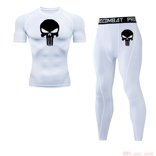 skull t-shirts sports man gym leggings 2 piece tracksuit men moisture wicking stretch tights rashguard jiu jitsu compression men, Black;blue
skull t-shirts sports man gym leggings 2 piece tracksuit men moisture wicking stretch tights rashguard jiu jitsu compression men, Black;blue
