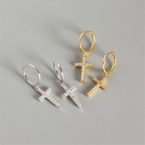 AprilGrass Brand Designer New Arrival Exquisite Small Earring 100% 925 Sterling Silver Zircon Cross Pendant Stud Earrings for Women
AprilGrass Brand Designer New Arrival Exquisite Small Earring 100% 925 Sterling Silver Zircon Cross Pendant Stud Earrings for Women