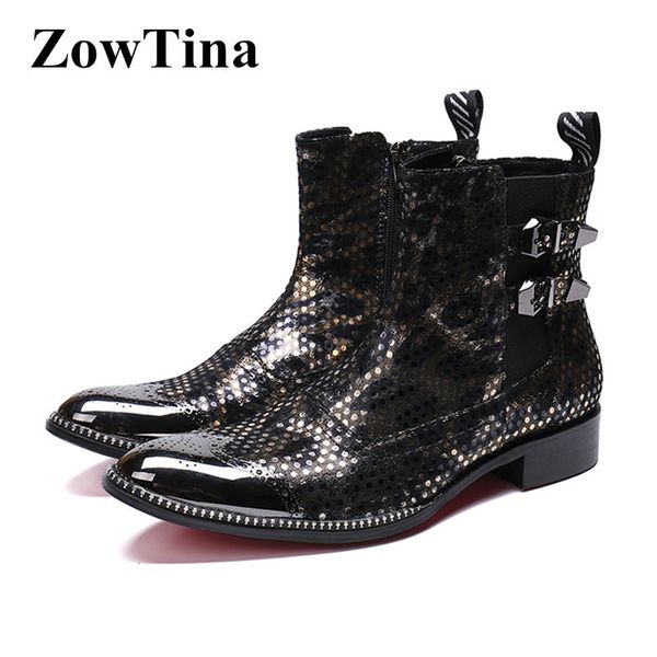 vintage men short ankle boots real leather flats work combat booties big size46 double buckle bota masculino studded desert boot, Black
vintage men short ankle boots real leather flats work combat booties big size46 double buckle bota masculino studded desert boot, Black