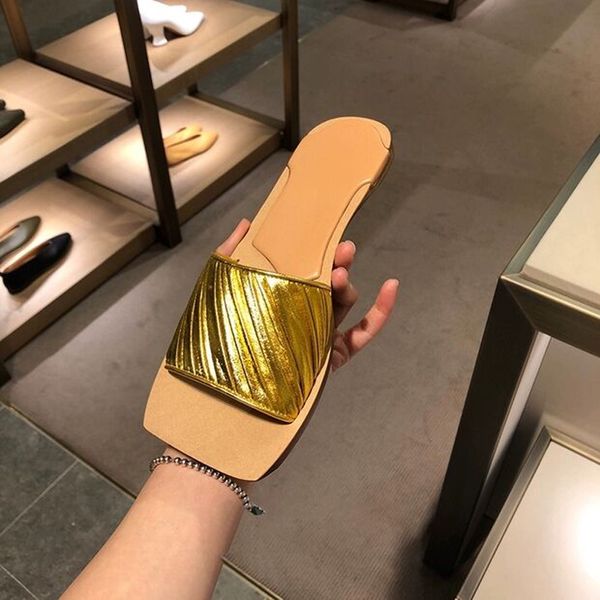 площадь toe весна тапочки 2020 новое качество женщин золото плетеный open toe brand flat слайды продеть женская обувь летние сандалии, Black 
площадь toe весна тапочки 2020 новое качество женщин золото плетеный open toe brand flat слайды продеть женская обувь летние сандалии, Black