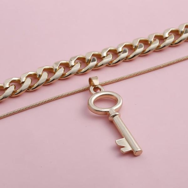 new hip hop multi layered key pendants necklaces for women punk chunky chain choker necklace fashion long necklaces gift, Silver
new hip hop multi layered key pendants necklaces for women punk chunky chain choker necklace fashion long necklaces gift, Silver