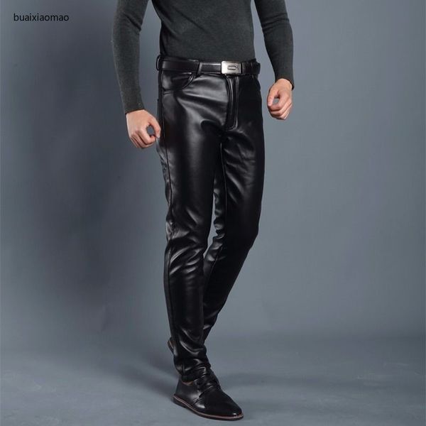 men's pants autumn winter fit warm velet leather leggings black solid faux jeans trousers for men
men's pants autumn winter fit warm velet leather leggings black solid faux jeans trousers for men