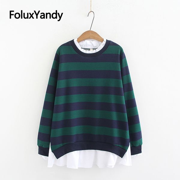 striped women's hoodie ruffles o-neck long sleeve sweatshirt plus size 3 4 5 xl casual cotton hoodie kkfy4854, Black
striped women's hoodie ruffles o-neck long sleeve sweatshirt plus size 3 4 5 xl casual cotton hoodie kkfy4854, Black