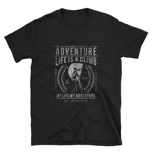 2019 new mens t shirts adventure climb rock bouldering quote men's t-shirt 100% cotton brand new t-shirts
2019 new mens t shirts adventure climb rock bouldering quote men's t-shirt 100% cotton brand new t-shirts