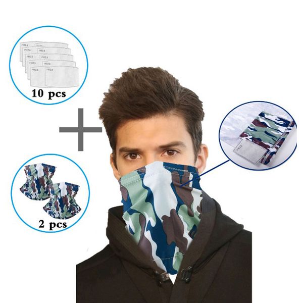 2pcs seamless neck gaiter face cover scarf with 10 pm2.5 replaceable filters scarf breathable for fishing hiking cycling, Blue;gray
2pcs seamless neck gaiter face cover scarf with 10 pm2.5 replaceable filters scarf breathable for fishing hiking cycling, Blue;gray
