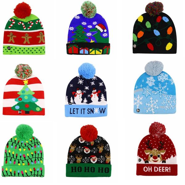led light christmas hat winter warm beanie sweater knitted light up hat new year xmas luminous flashing knitting crochet hats iia438
led light christmas hat winter warm beanie sweater knitted light up hat new year xmas luminous flashing knitting crochet hats iia438