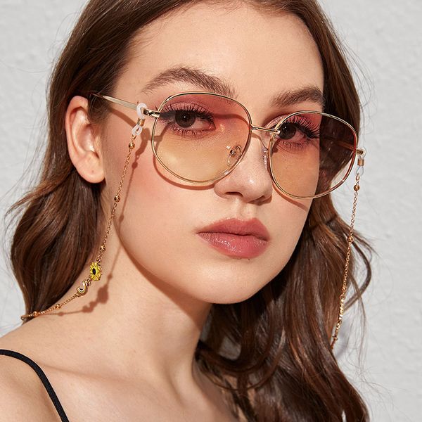 european daisy rainbow sunglasses beads chain women girl retro gold metal chain nonskid glasses eyewears cord holder yjl3, Silver
european daisy rainbow sunglasses beads chain women girl retro gold metal chain nonskid glasses eyewears cord holder yjl3, Silver