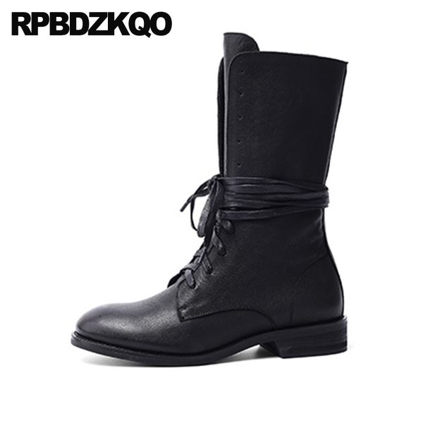 lace up boots black chunky mid calf 2020 celebrity winter round toe autumn genuine leather shoes women
lace up boots black chunky mid calf 2020 celebrity winter round toe autumn genuine leather shoes women