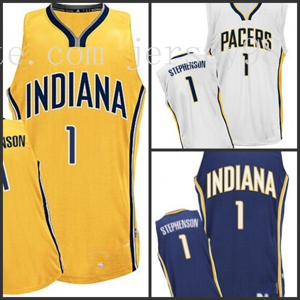 indiana pacers men navy#1 lance stephenson with blue nba throwback white jersey, Black
indiana pacers men navy#1 lance stephenson with blue nba throwback white jersey, Black