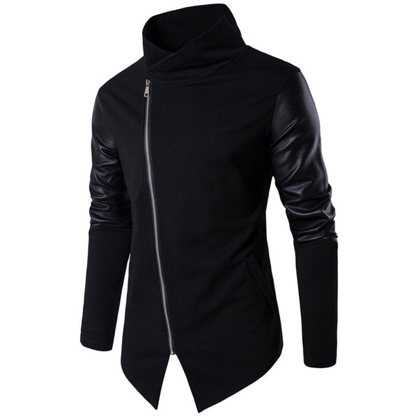 2020 new stand collar men sweatercoat autumn slim spliced knitting sweater men clothing europe and america fashion knitted coat, White;black
2020 new stand collar men sweatercoat autumn slim spliced knitting sweater men clothing europe and america fashion knitted coat, White;black