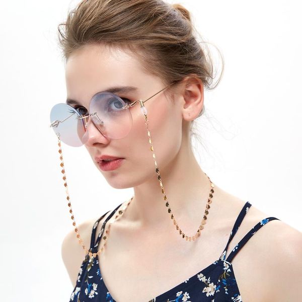 2020 chic gold color heart sequined glasses chain fashion women glasses necklace simple casual sunglasses strap accessories, Silver
2020 chic gold color heart sequined glasses chain fashion women glasses necklace simple casual sunglasses strap accessories, Silver