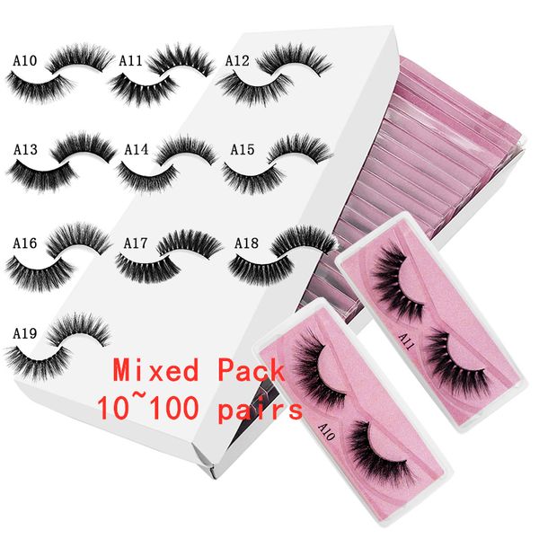false eyelashes wholesale 10~100 pairs 3d mink hair natural long faux lashes bulk eyelash
false eyelashes wholesale 10~100 pairs 3d mink hair natural long faux lashes bulk eyelash