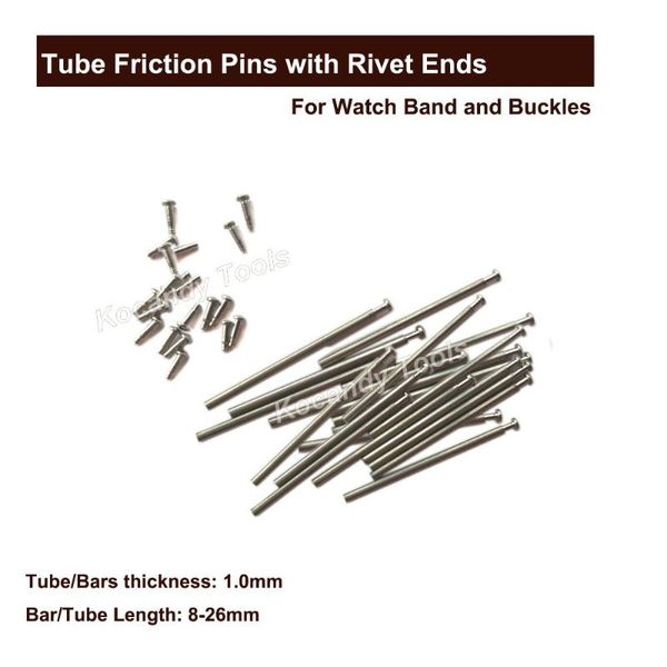 tube friction pin pressure bars pins & rivet ends for watch band clasp straps buckles bracelets thickness 1.0mm 100 pcs 8 - 26mm
tube friction pin pressure bars pins & rivet ends for watch band clasp straps buckles bracelets thickness 1.0mm 100 pcs 8 - 26mm