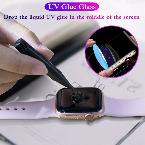 2pcs 3d full coverage tempered glass for apple watch 38 42 40 44mm uv glue screen protector for watch 5 4 3 2 1 series glass
2pcs 3d full coverage tempered glass for apple watch 38 42 40 44mm uv glue screen protector for watch 5 4 3 2 1 series glass