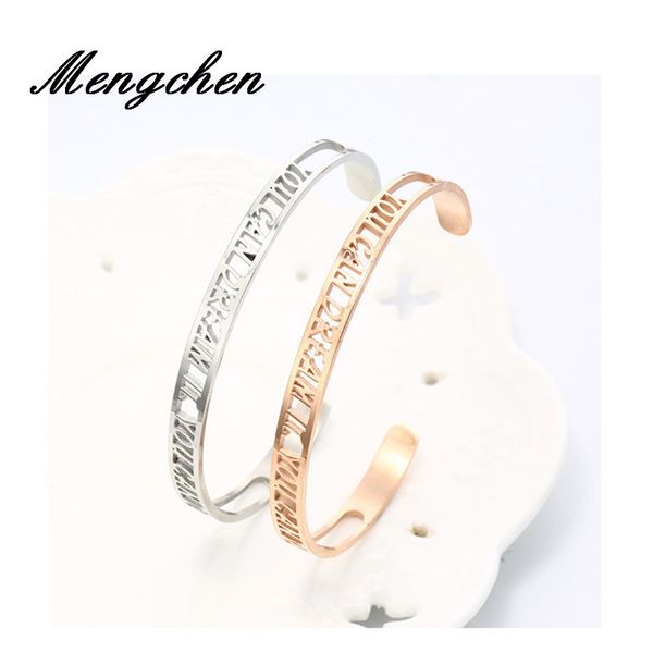 5PCS/Set New Design YOU CAN DREAM IT Rose Gold Silver Color Hollow Out Couple Stainless Steel Bracelet
5PCS/Set New Design YOU CAN DREAM IT Rose Gold Silver Color Hollow Out Couple Stainless Steel Bracelet