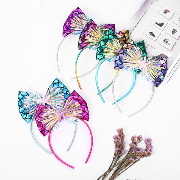 12pcs ins fashion cute glitter mermaid laser bow hairbands solid party cosplay hair sticks princess boutique hair accessories, Slivery;white
12pcs ins fashion cute glitter mermaid laser bow hairbands solid party cosplay hair sticks princess boutique hair accessories, Slivery;white