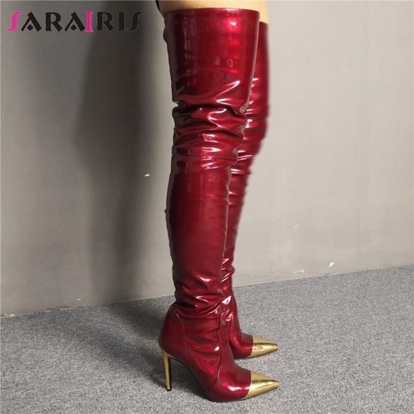 sarairis brand design big size 34-47 women shoes woman high heels shoes women boots thin heels over knee boots, Black
sarairis brand design big size 34-47 women shoes woman high heels shoes women boots thin heels over knee boots, Black
