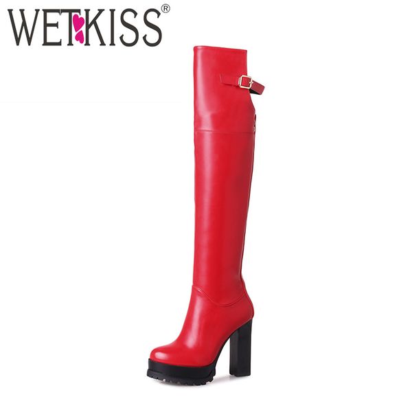 boots wetkiss big size 33-43 over the knee women super high heels shoes woman zip winter platform buckle strap rivet, Black
boots wetkiss big size 33-43 over the knee women super high heels shoes woman zip winter platform buckle strap rivet, Black