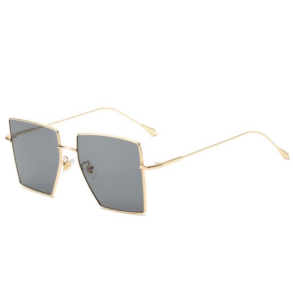 men and women all-match personality metal frame square sunglasses fashion gradient glasses, White;black
men and women all-match personality metal frame square sunglasses fashion gradient glasses, White;black