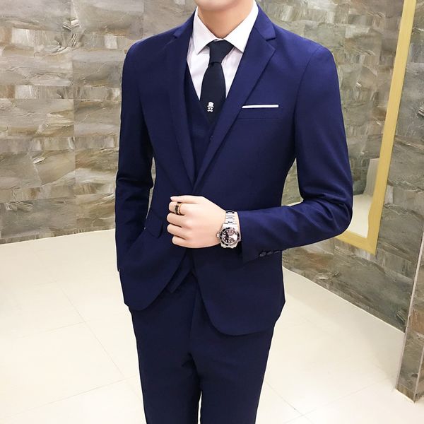 wedding party men suit three-piece set (suit blazer+vest+pants) 9 color suit blazer vests trousers, White;black
wedding party men suit three-piece set (suit blazer+vest+pants) 9 color suit blazer vests trousers, White;black