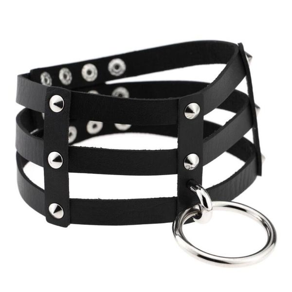 jewelry rivet pu leather necklace punk three circles chokers handmade colorful for women simple fashion, Golden;silver
jewelry rivet pu leather necklace punk three circles chokers handmade colorful for women simple fashion, Golden;silver