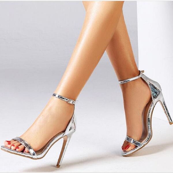 cut-out cover heels sandals women buckle strap peep toe women shoes silver patent leather super high heels sandalias femme, Black
cut-out cover heels sandals women buckle strap peep toe women shoes silver patent leather super high heels sandalias femme, Black