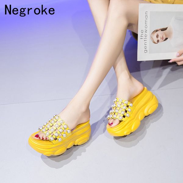 pearl wedges high heels women slippers ladies summer thick platforms shoes flip flops outdoor party slides sandals, Black
pearl wedges high heels women slippers ladies summer thick platforms shoes flip flops outdoor party slides sandals, Black