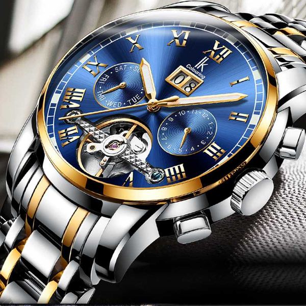 luxury fashion brand mechanical watch man automatic tourbillon gold blue watches casual waterproof clock masculino relogio gifts, Slivery;brown
luxury fashion brand mechanical watch man automatic tourbillon gold blue watches casual waterproof clock masculino relogio gifts, Slivery;brown