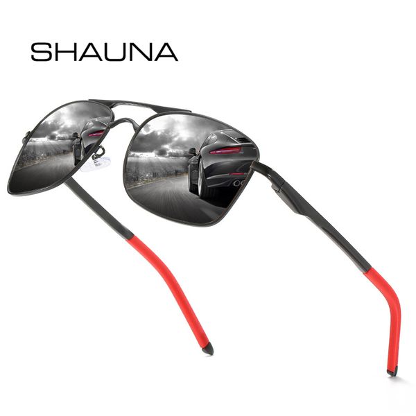 shauna classic fashion men oversized square polarized sunglasses aluminum magnesium frame mirror coating lens driving glasses, White;black 
shauna classic fashion men oversized square polarized sunglasses aluminum magnesium frame mirror coating lens driving glasses, White;black