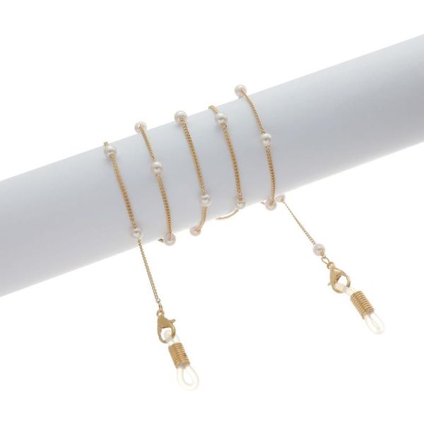 new pearl glasses snow chain trend women's pearl glasses chain sunglasses reading cord holder neck strap rope slip side, Silver
new pearl glasses snow chain trend women's pearl glasses chain sunglasses reading cord holder neck strap rope slip side, Silver