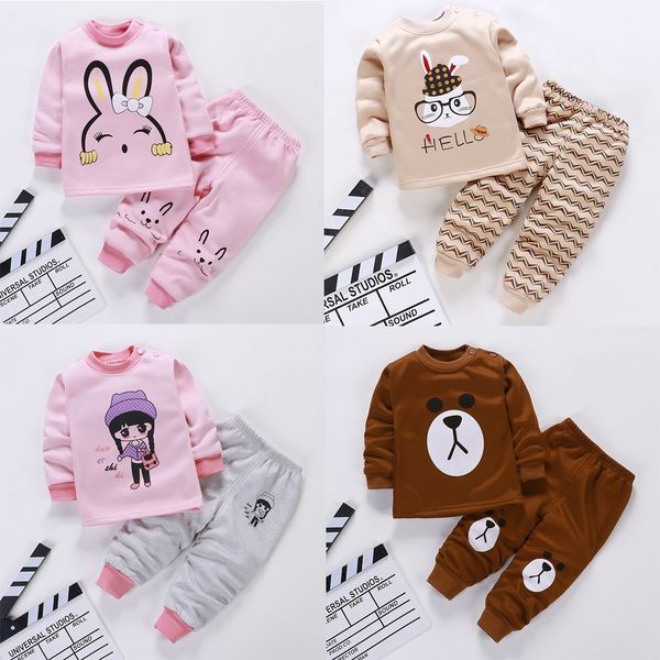 children's thermal underwear suits baby boys girls cute cartoon clothes autumn winter plus velvet thickened pajamas trouser out, Blue;red
children's thermal underwear suits baby boys girls cute cartoon clothes autumn winter plus velvet thickened pajamas trouser out, Blue;red