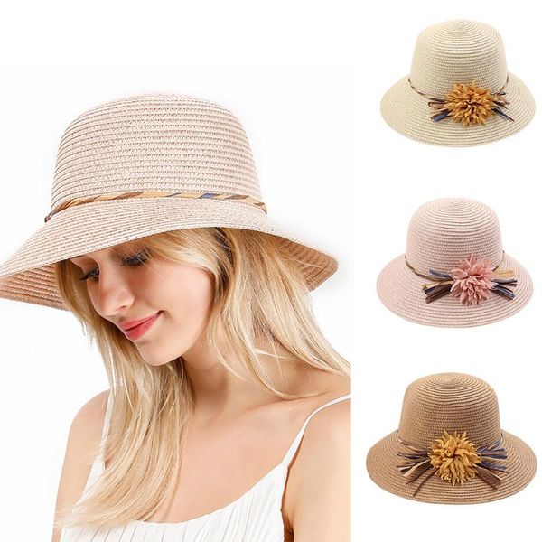 new foldable fashion women's solid colored flower bonnet girls beach straw hat outdoor rainbow pattern beach hat straw, Blue;gray
new foldable fashion women's solid colored flower bonnet girls beach straw hat outdoor rainbow pattern beach hat straw, Blue;gray