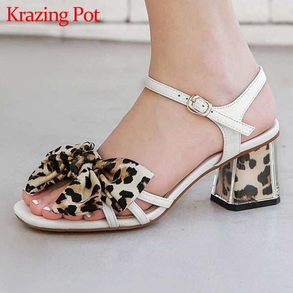krazing pot plus size genuine leather peep toe high heels leopard print butterfly-knot young lady daily wear sandals women l01, Black
krazing pot plus size genuine leather peep toe high heels leopard print butterfly-knot young lady daily wear sandals women l01, Black