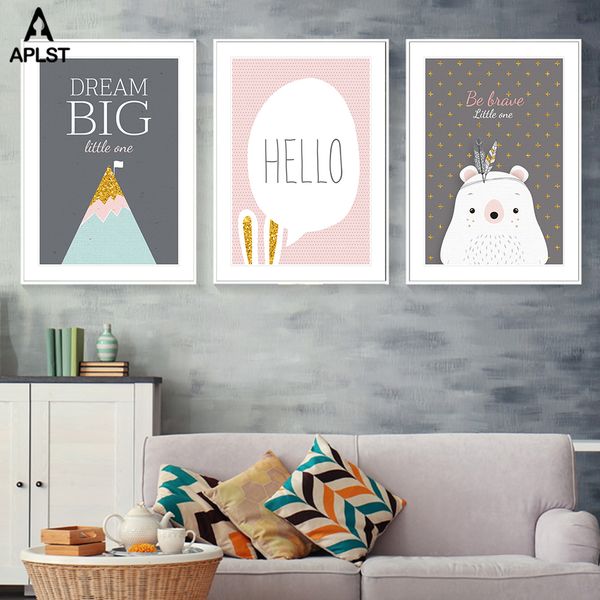 be brave мультфильм медведь холст плакаты pink hello мечтайте картину decals печати современных детских wall art picture младенец младенец
be brave мультфильм медведь холст плакаты pink hello мечтайте картину decals печати современных детских wall art picture младенец младенец