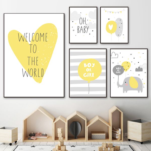 yellow heart elephant boy girl balloon wall art canvas painting nordic posters and prints wall pictures kids room nursery decor
yellow heart elephant boy girl balloon wall art canvas painting nordic posters and prints wall pictures kids room nursery decor