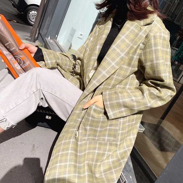 mishow 2020 autumn winter vintage plaid coat women fashion lapel double-breasted green coat mx19c7350, Tan;black
mishow 2020 autumn winter vintage plaid coat women fashion lapel double-breasted green coat mx19c7350, Tan;black