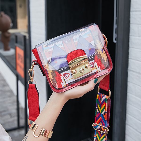 women transparent small flap bags female pu material crossbag ladies shoulder black red white travel working party handbag 2020
women transparent small flap bags female pu material crossbag ladies shoulder black red white travel working party handbag 2020